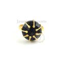 Anillo Onyx 925 de plata esterlina negro